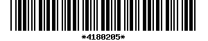 Barcode article