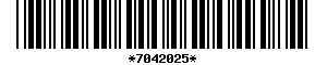 Barcode article