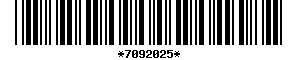 Barcode article