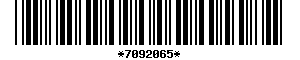 Barcode article