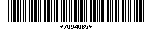 Barcode article