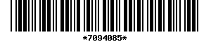 Barcode article