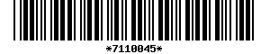 Barcode article