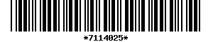 Barcode article