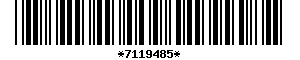 Barcode article