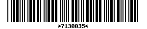 Barcode article