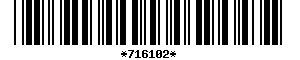 Barcode article