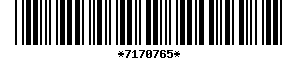 Barcode article