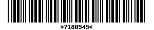 Barcode article