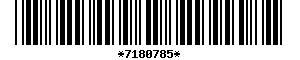 Barcode article