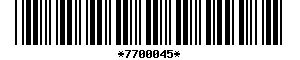 Barcode article