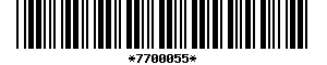 Barcode article